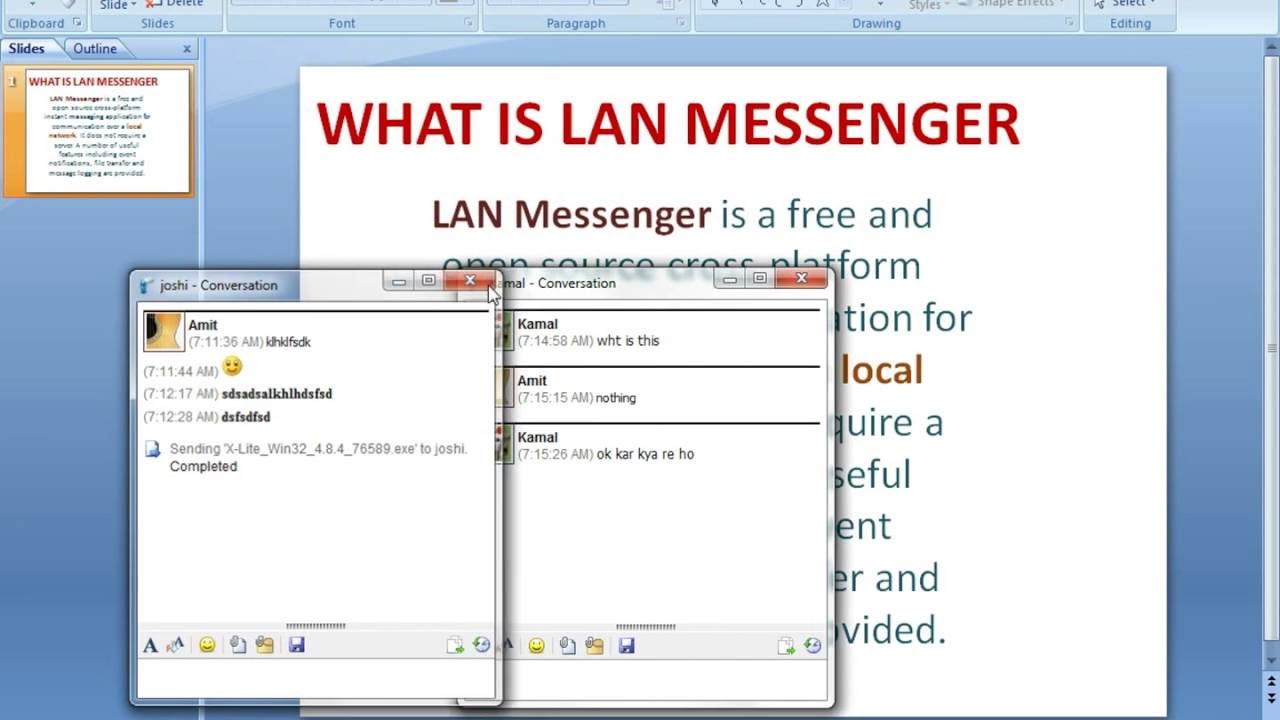 free lan messenger